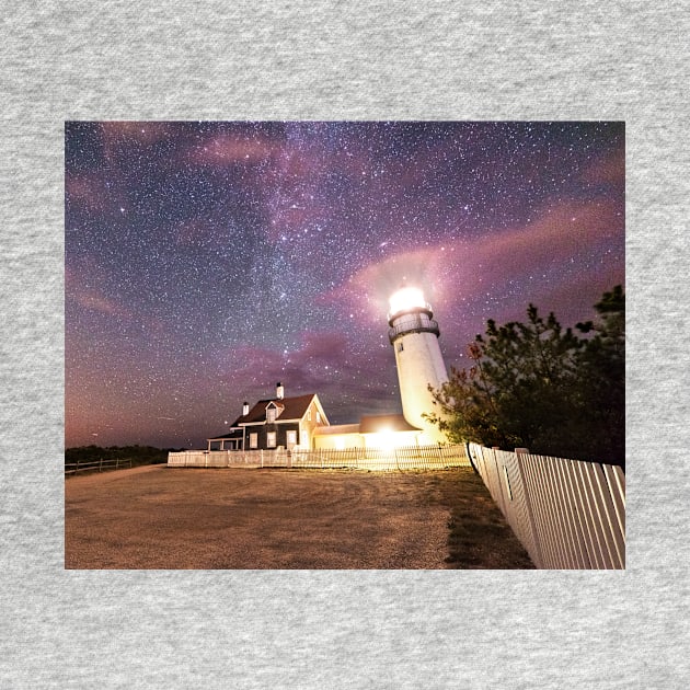 Cape Cod Truro Massachusetts Highland Light Starry Sky by WayneOxfordPh